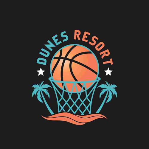 DUNESRESORT Basketball court logo. Design réalisé par zafarijaz911