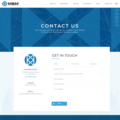 Smart, Clean, Professional - Scaffold Company Website Design by Antons Collective