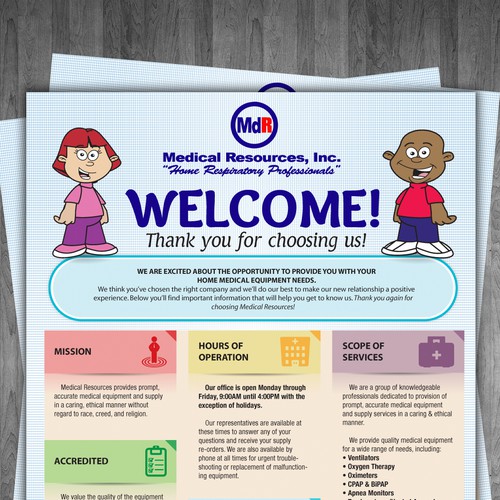 Create a cover page for our "Welcome packet" Design by nikolic.photographer