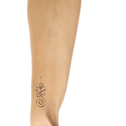 Unalome/Libra Scales Wrist Tattoo Design by RadeM