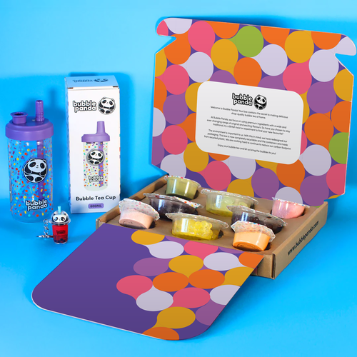 Ecommerce Packaging for a bubble tea making kit Design by KeyzStudio®
