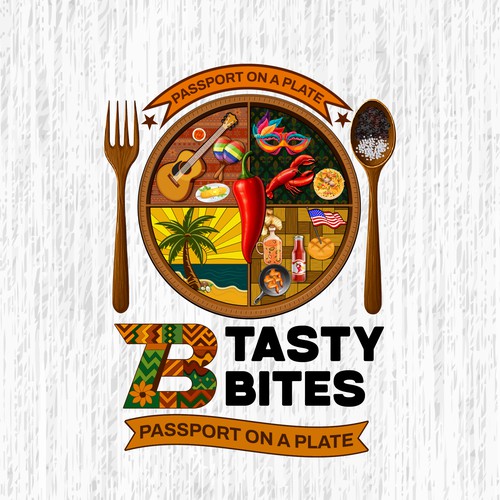 Design a Bold, Soulful Logo for Tasty Bites – Caribbean Meets Southern Comfort Design by TA Shorif