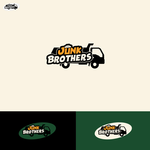 Fun logo for our local, family owned junk removal business Design by samaariff