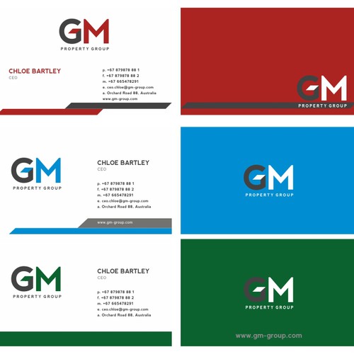 logo for GM Property Group Design by Designdicate™