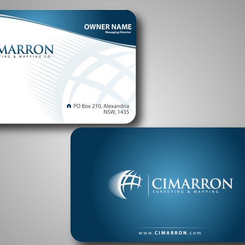 stationery for Cimarron Surveying & Mapping Co., Inc. Diseño de expert desizini