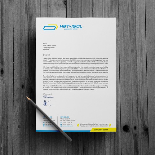 Implement the new logo on all our business papers Design by (VEER)