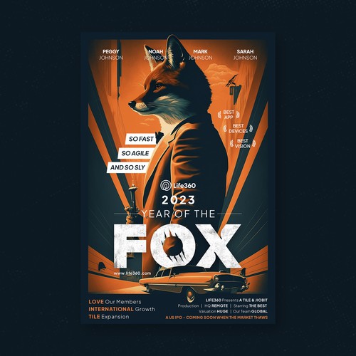 Life360 2023 Year of the Fox Poster Design by Ahamad Anas