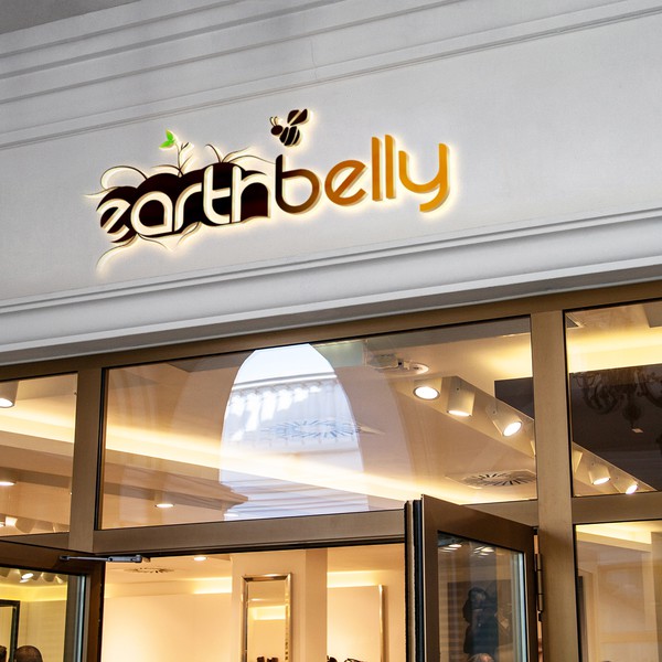 Logo for organic food shop