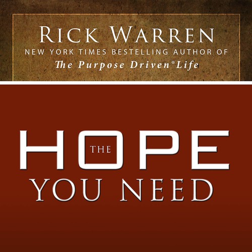 Design Rick Warren's New Book Cover Design por Brotherton