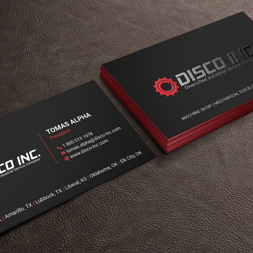 Business Card Design for Industrial Service Company Réalisé par Picasso.™