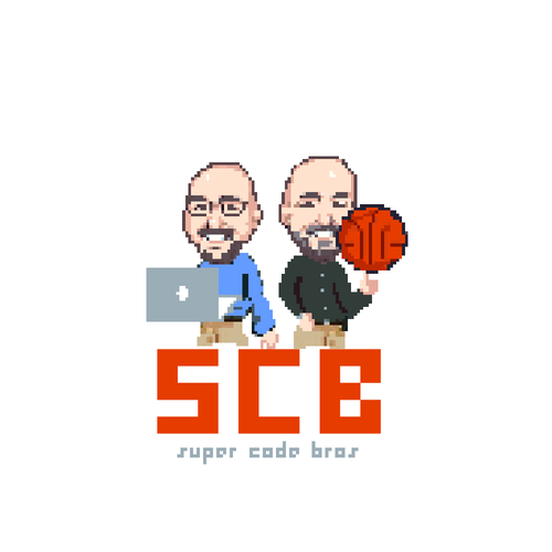 Pixel Art Logo for Super Code Bros Design by CurrentArt