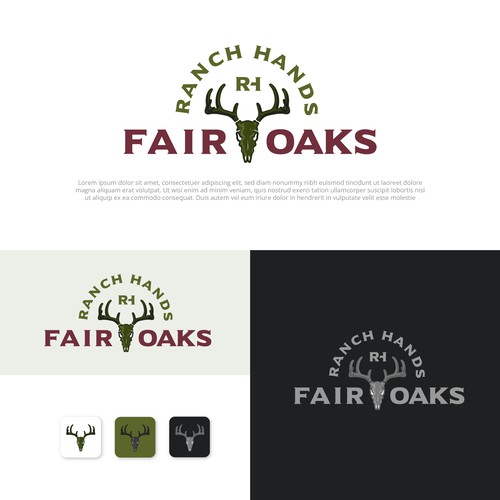 Ranch Hands logo rebrand Design by Danielle Curtis