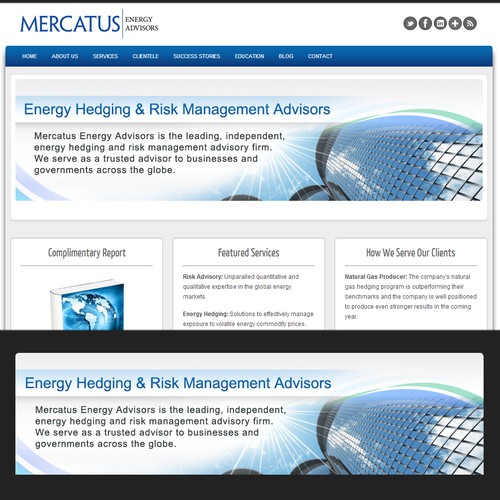 banner ad for Mercatus Energy Advisors  デザイン by AxeL Fx