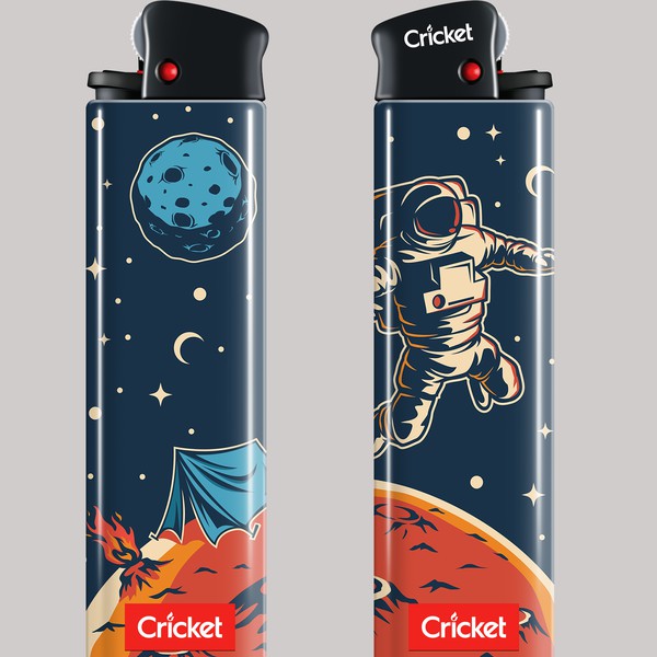 Cricket Lighter cover design