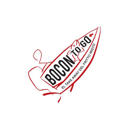 "Il primo take away per barche a Venezia" winning Logo design