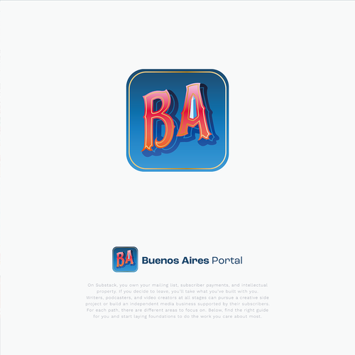 Logo for Substack Publication about Buenos Aires Design by emma11
