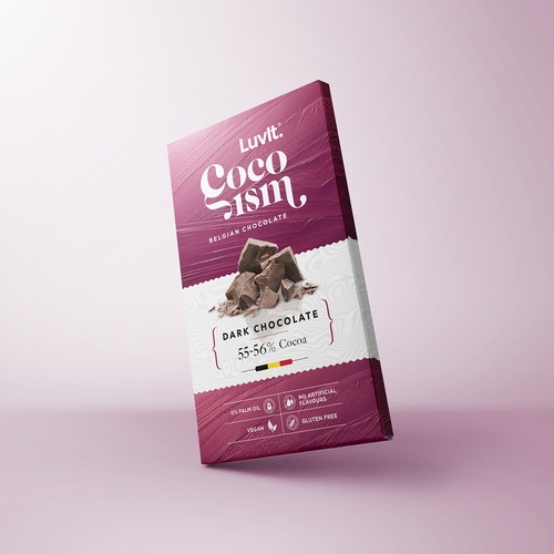 A standout unique Premium monocarton for a  Belgian Chocolate Bar Design by makeitbigger