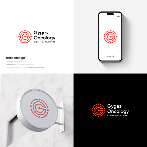 Bold Logo for Oncology Startup Led by Industry Veterans Design by Males Design