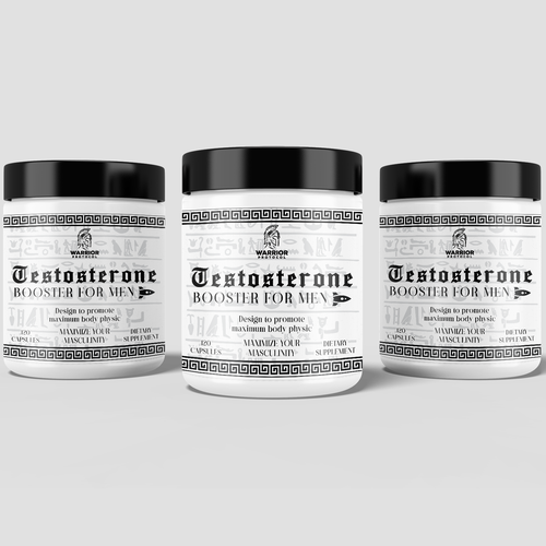 NEED a SUPERB design for men testosterone supplement Design by usharab_designs