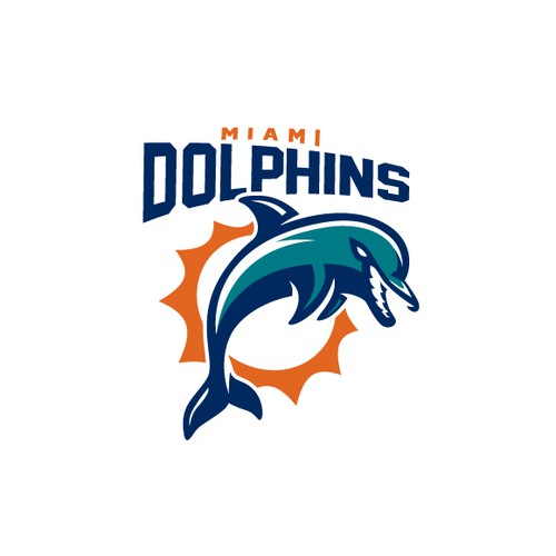 99designs community contest: Help the Miami Dolphins NFL team re-design its logo! Design réalisé par Shmart Studio