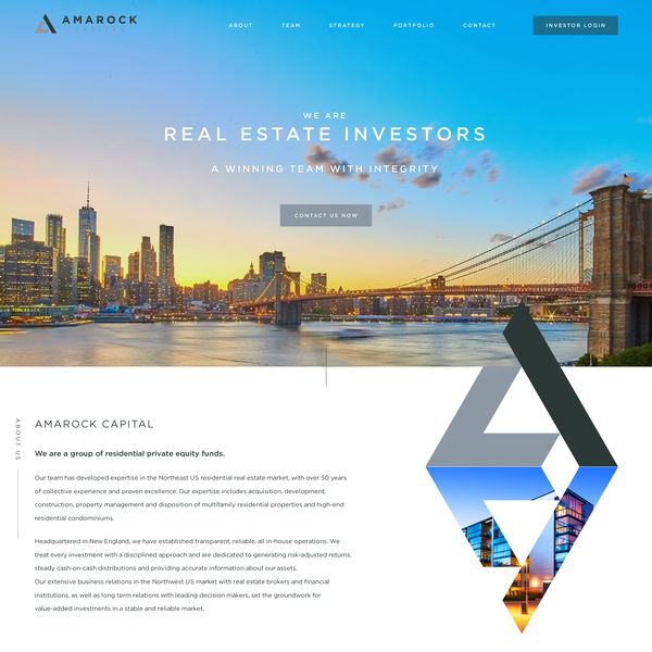 Amarock Capital Website Design