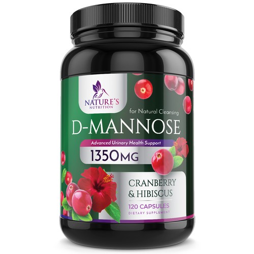 Colorful D-Mannose Design Needed for Nature's Nutrition Design von Wfemme