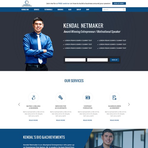 MOTIVATIONAL SPEAKER WEBSITE WordPress theme design contest