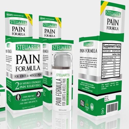 Pain Formula Packaging Design Product Packaging Contest