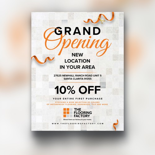 Grand Opening Flyer Design by M A D H A N