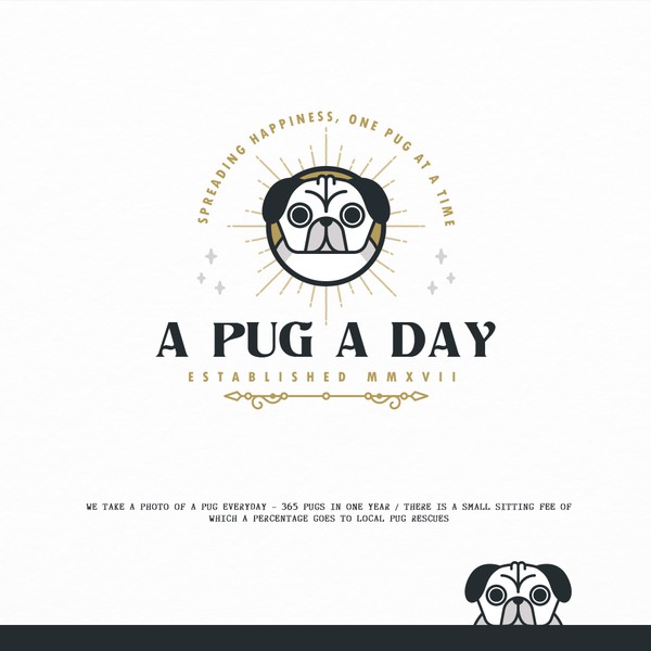 Design by Caelum" titled "A Pug A Day"