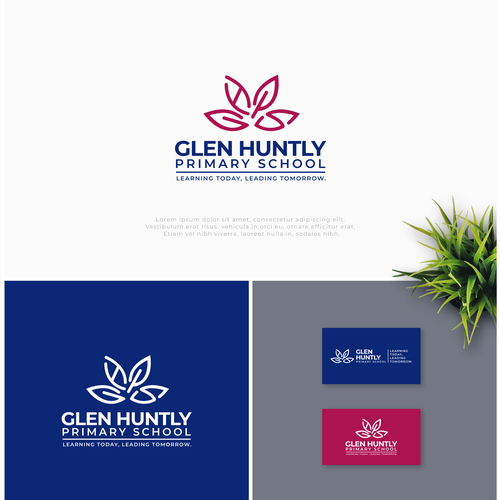 Designs glen huntly primary school logo design logo brand