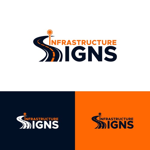 Infrastructure Signs | Construction/Sign Company Design by Qinzi Std