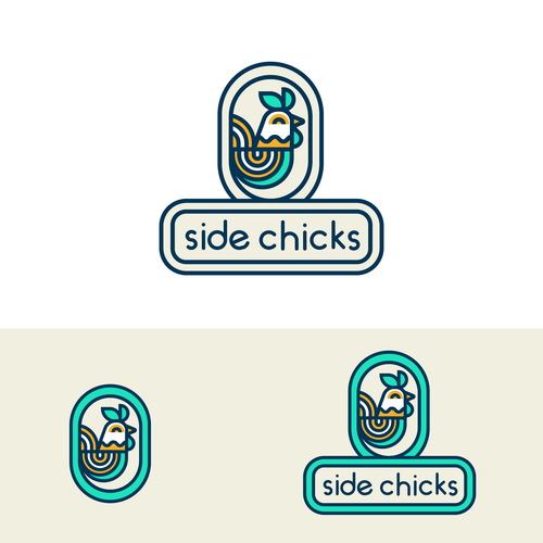 Rebranding plant based chicken chain Design by GalaxyGhost