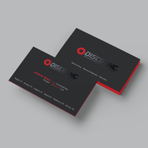 Business Card Design for Industrial Service Company Réalisé par Hasanssin