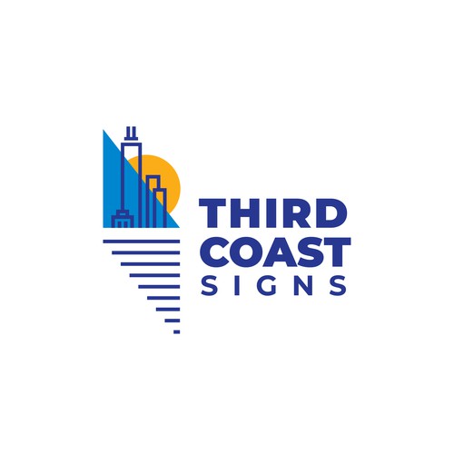 New vibrant business logo and branding for a sign making company serving Chicago Design by Azwar_Design®