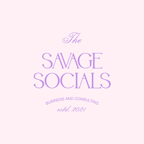 I’m after a logo that’s savage, classy, bougee, rachet for my online company! Design by Lunna Maslo