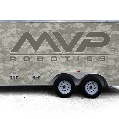 DESIGN A TRAILER WRAP FOR MILITARY ROBOTS - MVP ROBOTICS Design by AdrianC_Designer✅