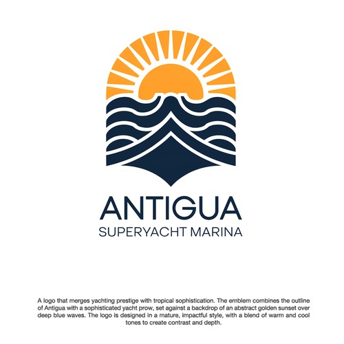Logo for Antigua Superyacht Marina Design by Matchbox_design