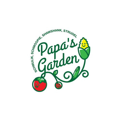 Fun garden logo for our kids to honor grandpa Design by Nadder