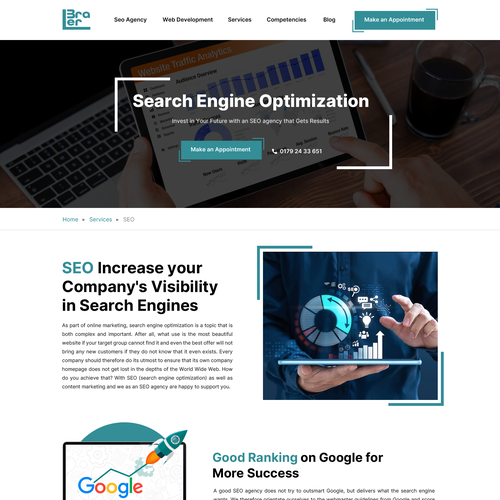 Web page design contest entry by Obizzy