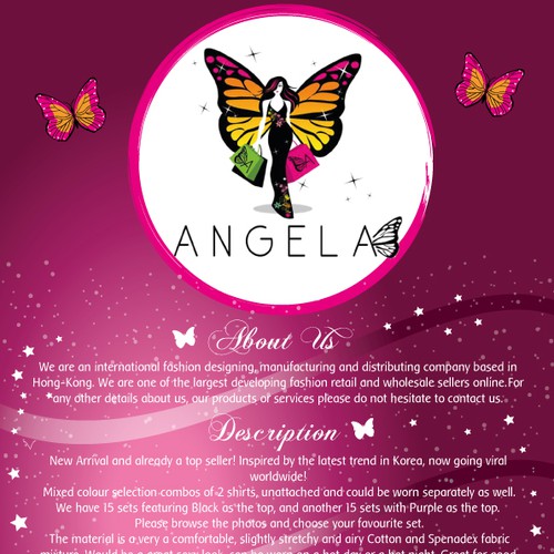 Help Angela Fashion  with a new banner ad Réalisé par Design Luxe