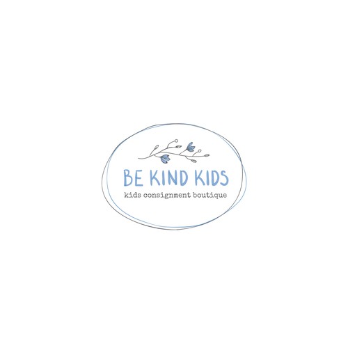 Be Kind!  Upscale, hip kids clothing store encouraging positivity Design by .supernova