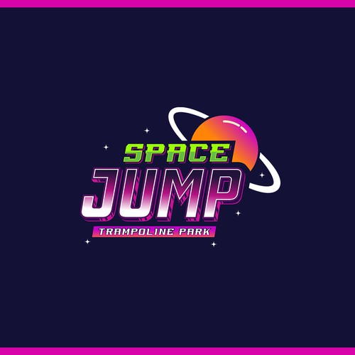 Space Jump Trampoline Park - Logo Design For Space Themed Adventure Park Design by Trzy ♛