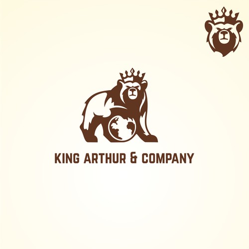 Need an iconic bear logo for King Arthur & Company. Design by Zamzami