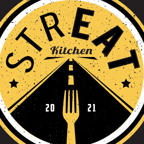 strEAT Kitchen Logo Design by Fortuna Design