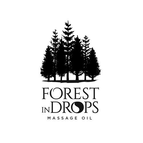 enhances the logo of FOREST IN DROPS make it adapt for all line products Design by Distinguish♐︎