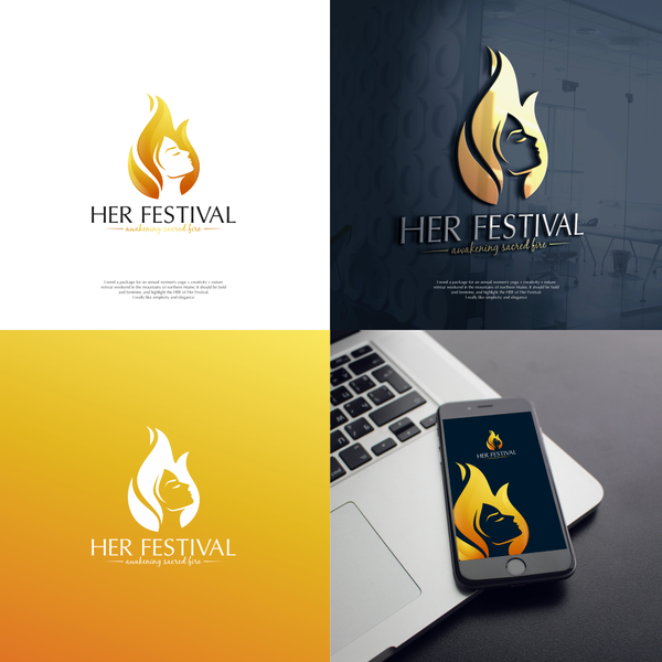 Design by E X O T I C titled "Logo yoga +fire"