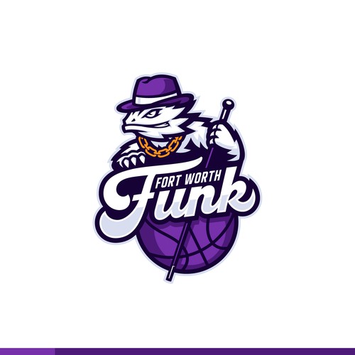 Basketball Logo for Team 'Fort Worth Funk' - Your Winning Logo Featured on Major Sports Network Design by ononapa