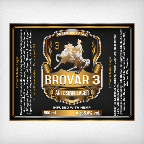 A Can of Beer infused with goodness needs a label Design by DataDesign99d