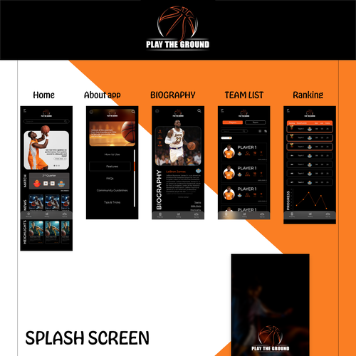Basketball UI design Design by IWondersStudio
